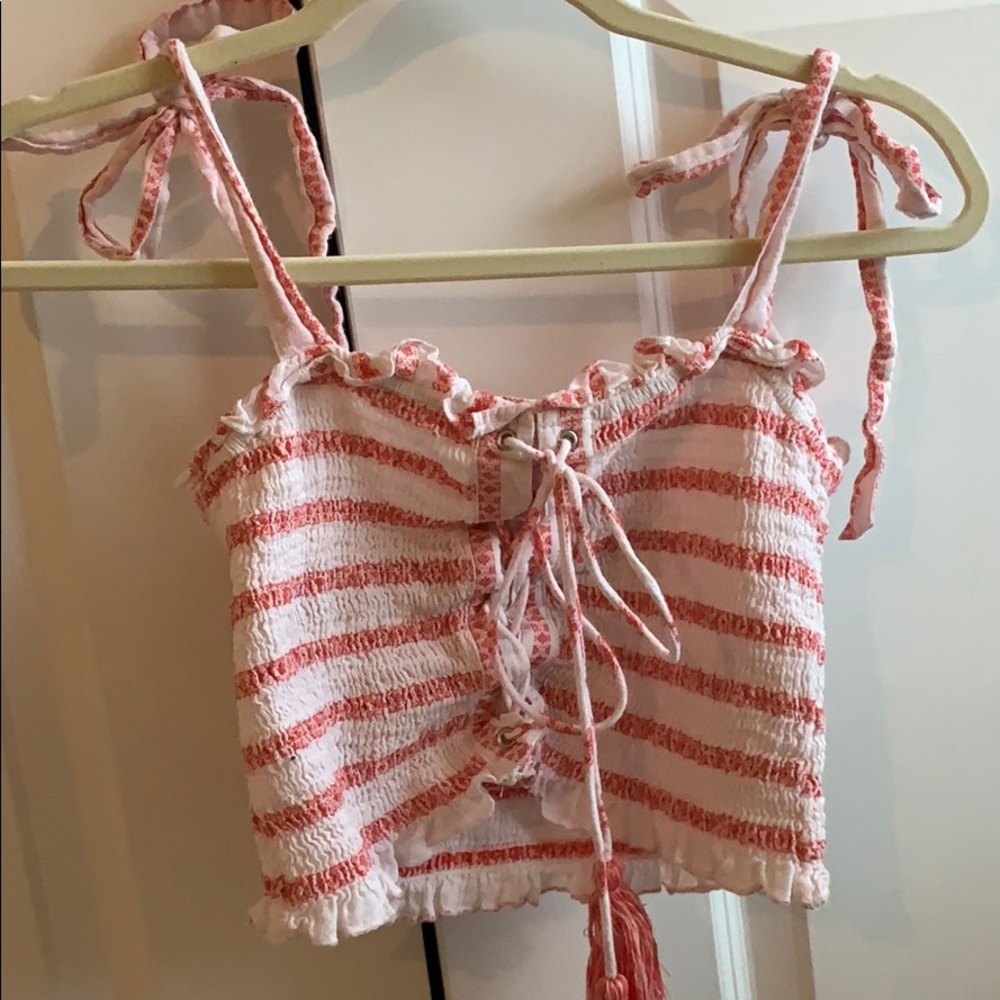 Free People Electric Love Smocked Top